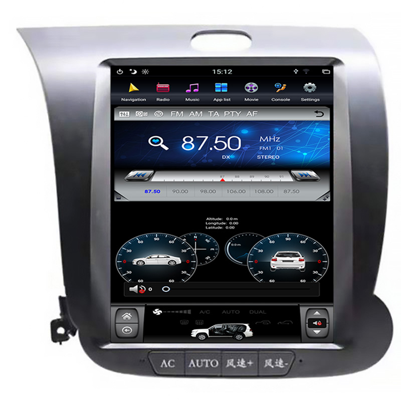 Kia K3 2013 Tesla style 10.4 inch Android Car DVD Player 